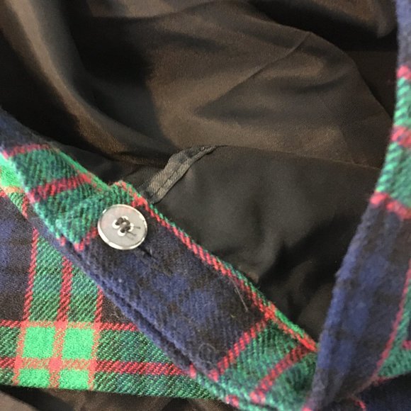 VIntage 50s Pendleton Authentic Fletcher Tartan Skirt; Blue Green Red Plaid Wool - Picture 10 of 10